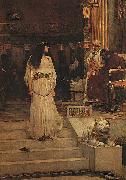 John William Waterhouse Marianne Leaving the Judgment Seat of Herod oil painting reproduction